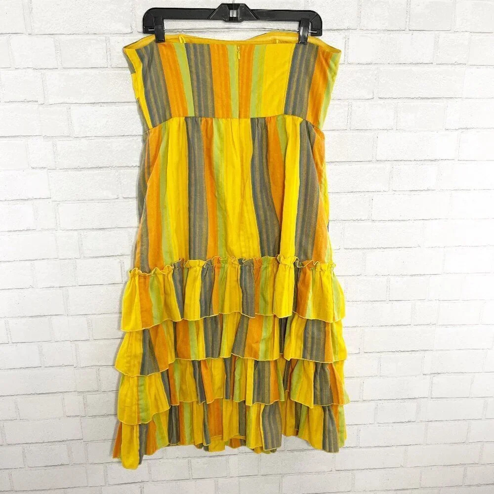 La Maison Talulah Bright Strapless Imperial Midi Dress Women's Size XL - Picture 5 of 8